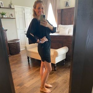 Like New Black 3/4 Sleeve Dress Small